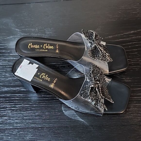 BRAND NEW CHASE+CHLOE BOWNOT SLIP-ON STYLE WOMEN'S SANDAL - Picture 7 of 15